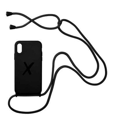 X Case necklace| Real Black Logo