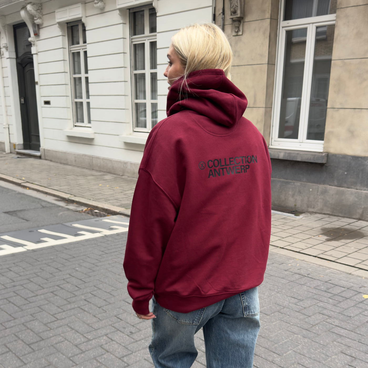 Relaxed Hoodie front and backprint