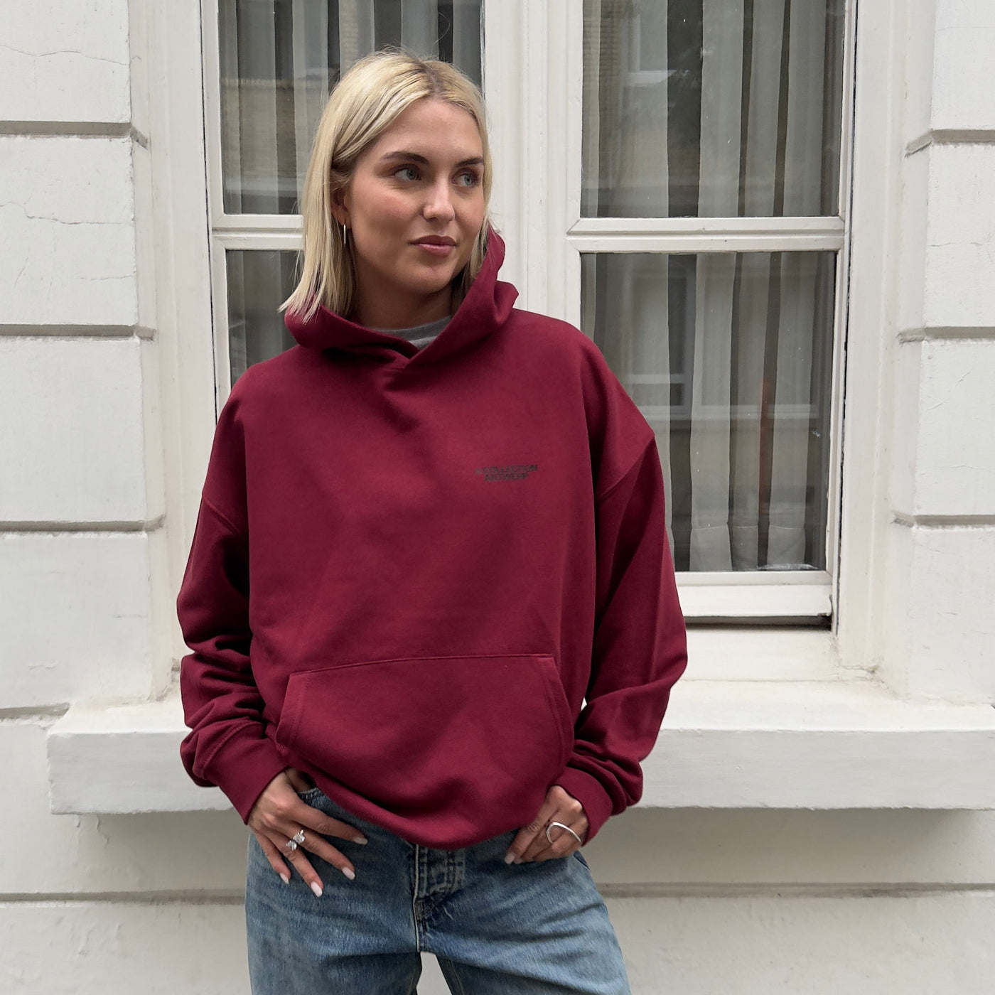 Relaxed Hoodie front and backprint