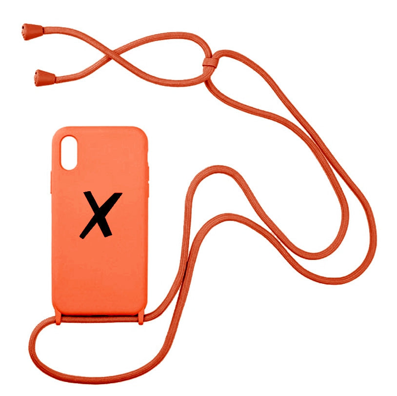 X Case necklace| Real Black Logo