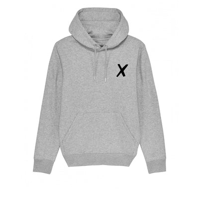 X Hoodie | Real Black logo